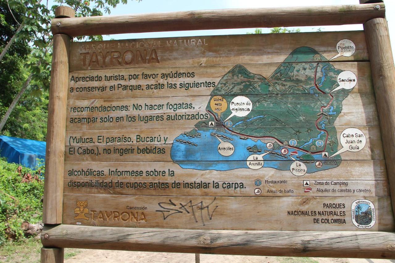 Hotel Jasayma Dentro Del Parque Tayrona El Zaino Buitenkant foto